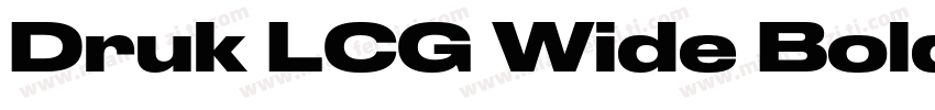 Druk LCG Wide Bold字体转换